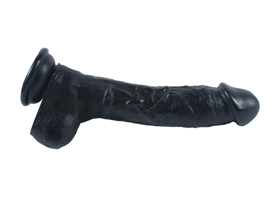 Tam Realistik 17 CM Vantuzlu Gerçekçi Ten Dokusunda Yapay Siyah Zenci Dildo Penis
