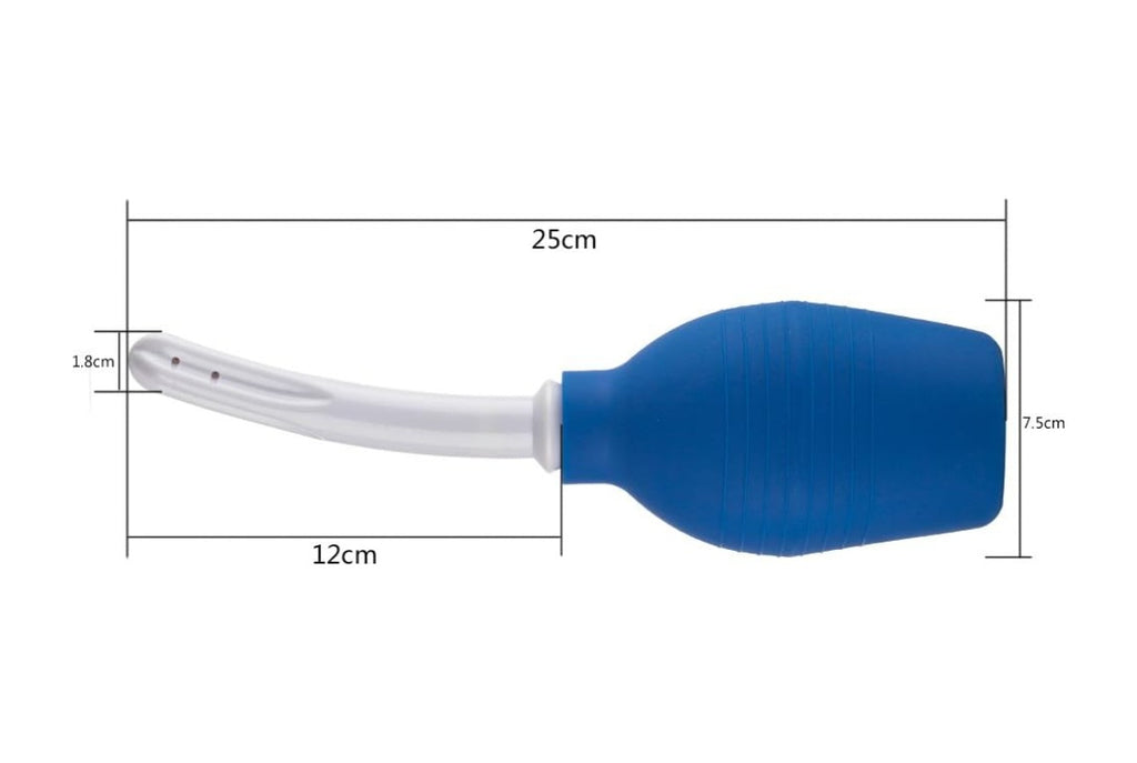Deluxe Mavi Anal Sekse Özel Anüs Temizleme Pompası Anal Pompa