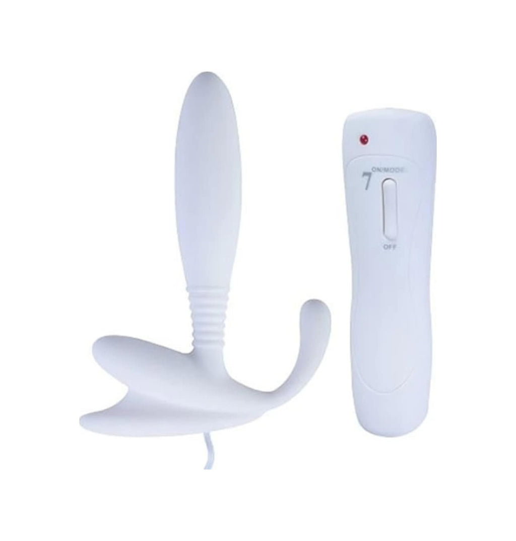 Anal Pleasures 7 Titreşimli Beyaz Anal Vibratör Anal Plug