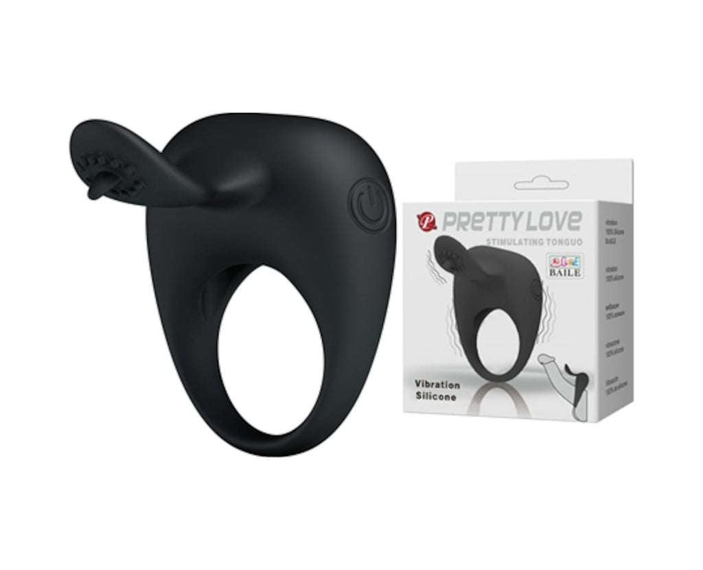 Pretty Love Tong Güçlü Titreşimli Penis Halkası Klitoris Vibratör Mastürbatör