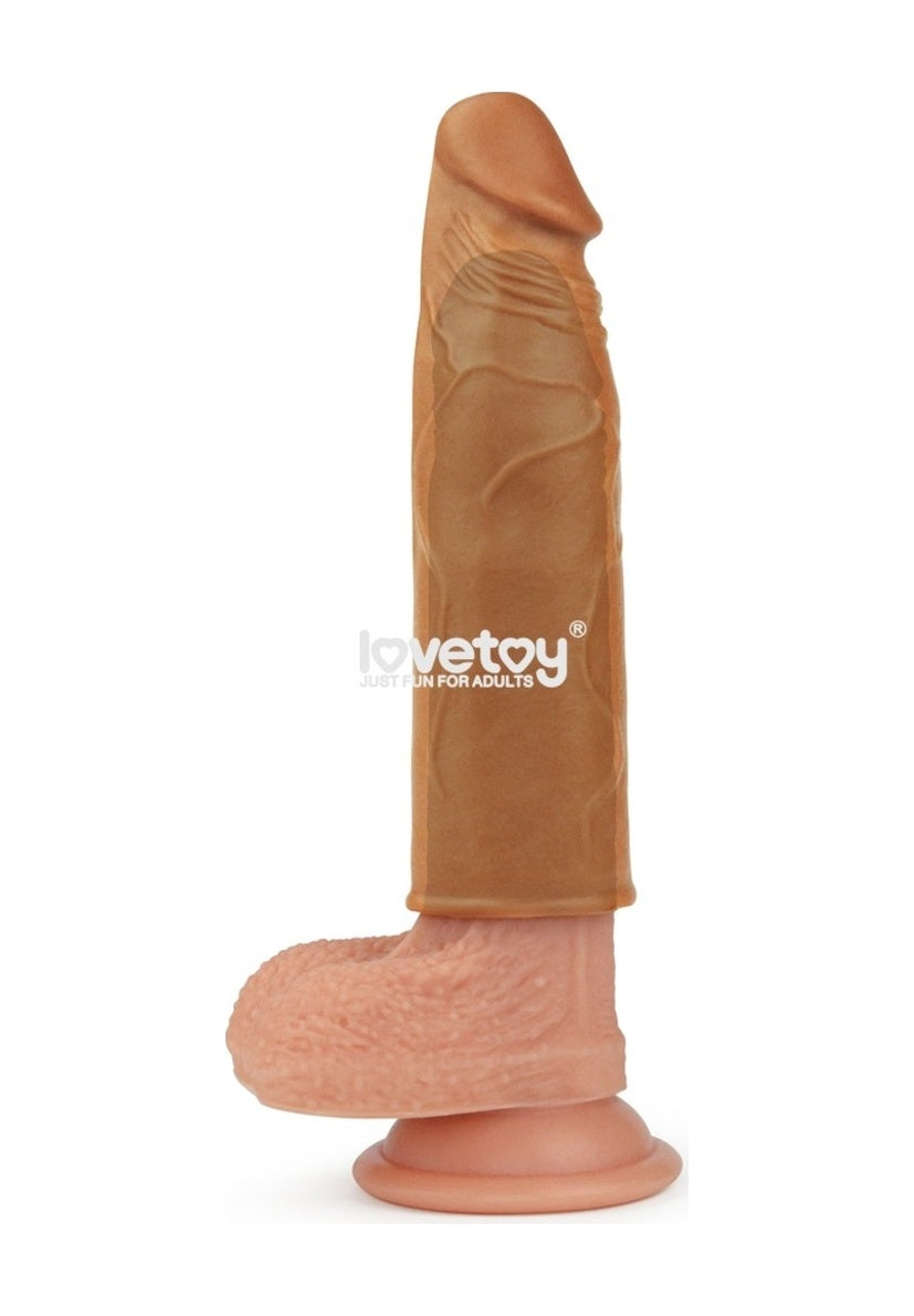 Lovetoy X-Large Realistik Uzatmalı Penis Kılıfı Melez Rengi