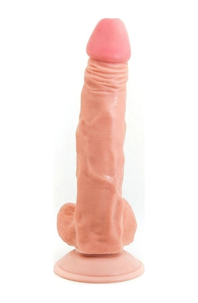Tam Realistik 25 CM Vantuzlu Gerçekçi Ten Dokusunda Yapay Dildo