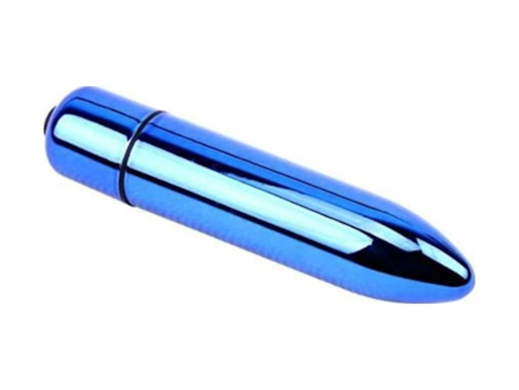 Bullet 9 Cm Mini Metal Titreşimli Süper Orgazm Vibratörü Mavi