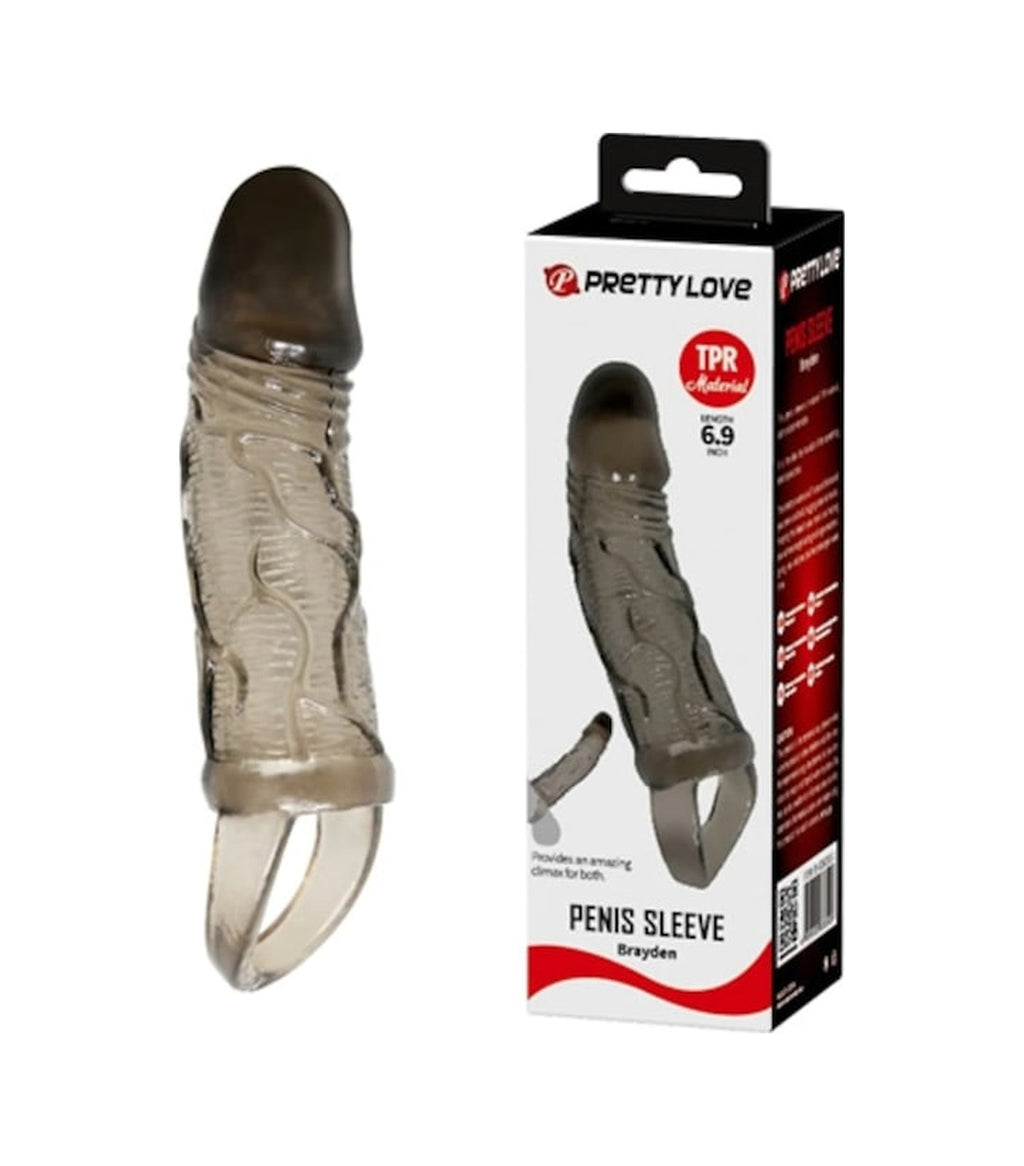 Pretty Love Breyden 3 Cm Dolgulu Zenci Uzatmalı Penis Kılıfı
