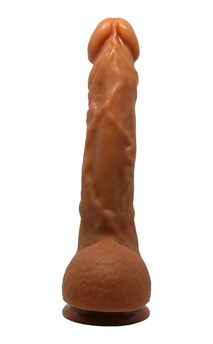 Gerçekçi Jason 25 CM Kavisli Penis Melez Damarlı Dev Dildo
