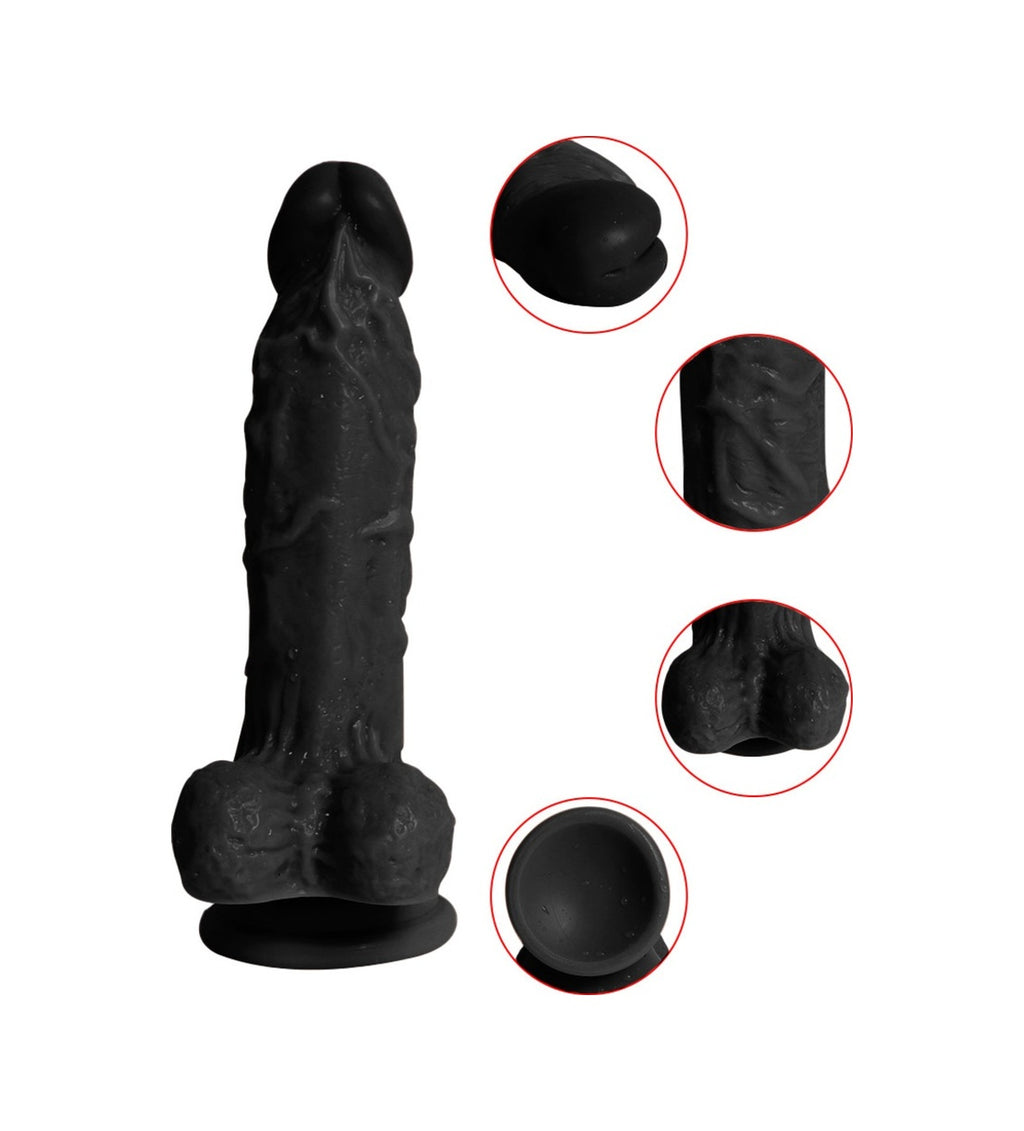 Troops 17 Cm Vantuzlu Gerçekçi Realistik Zenci Dildo Anal Penis