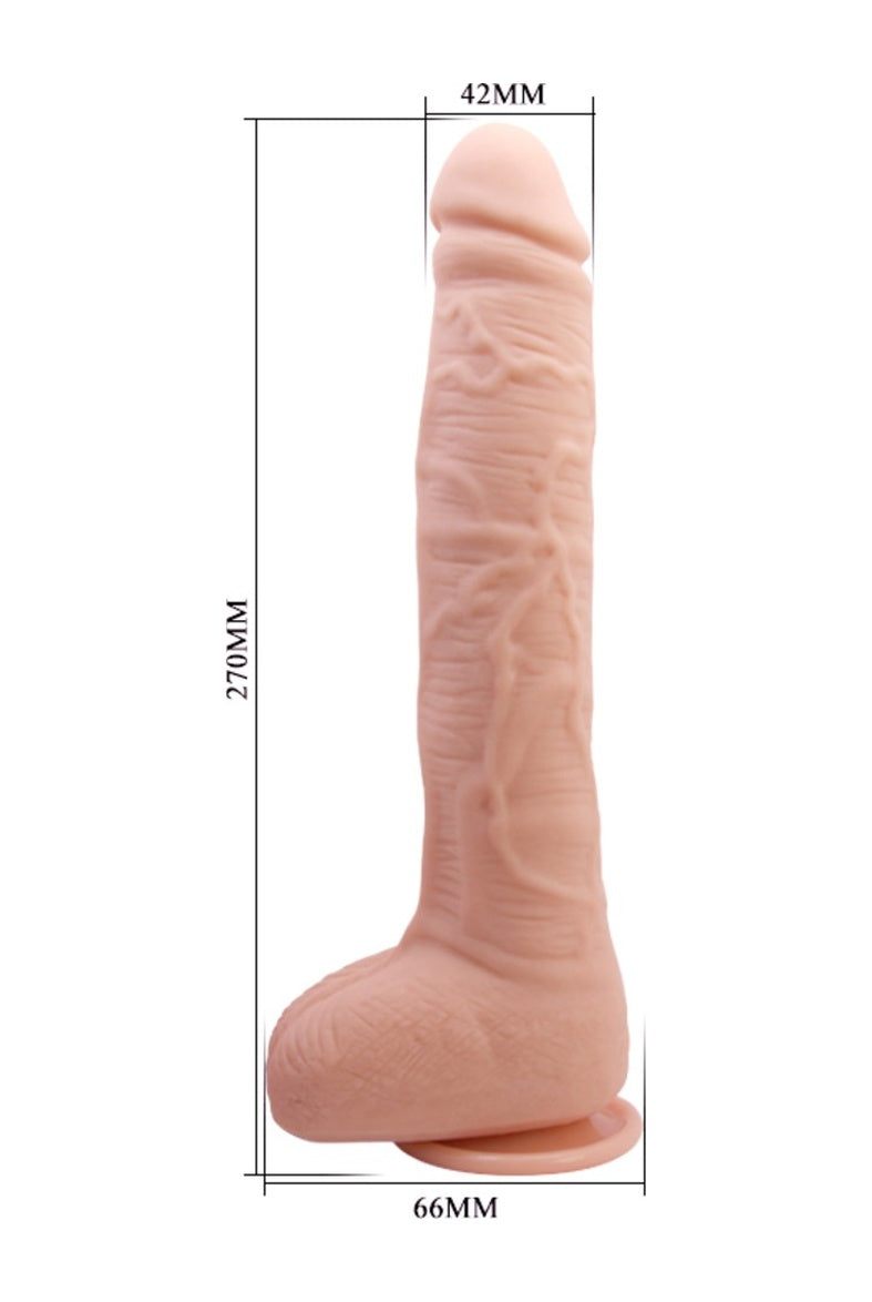 Baile Beautiful 27 Cm Süper Gerçekçi Vantuzlu Damarlı Dev Penis Dildo