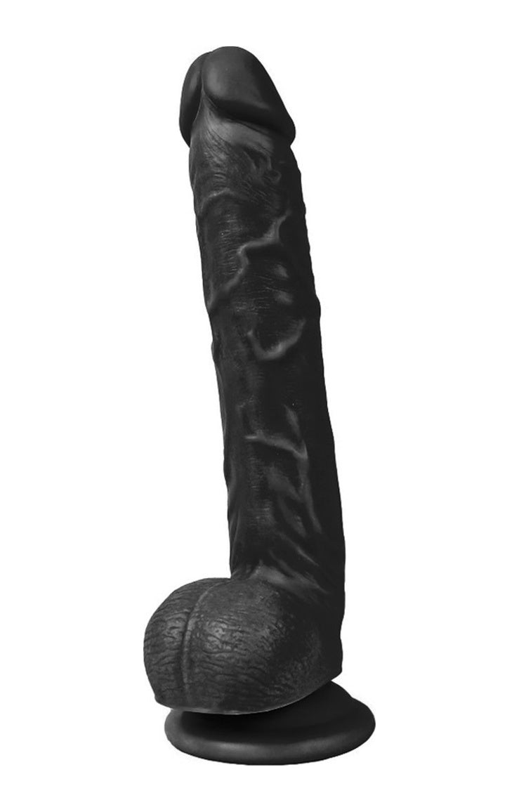 King Size 28 Cm Vantuzlu Gerçekçi Realistik Zenci Penis Dildo
