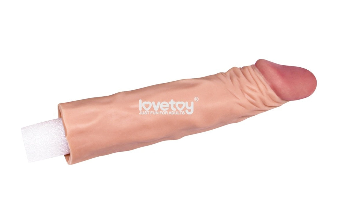 Lovetoy Pleasure 5 Cm Dolgulu Uzatmalı Realistik Penis Kılıfı