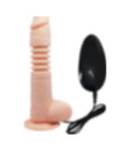 Oynarbaşlı 22 CM Akordiyon Titreşimli Vibratör Tasarım Dildo Penis