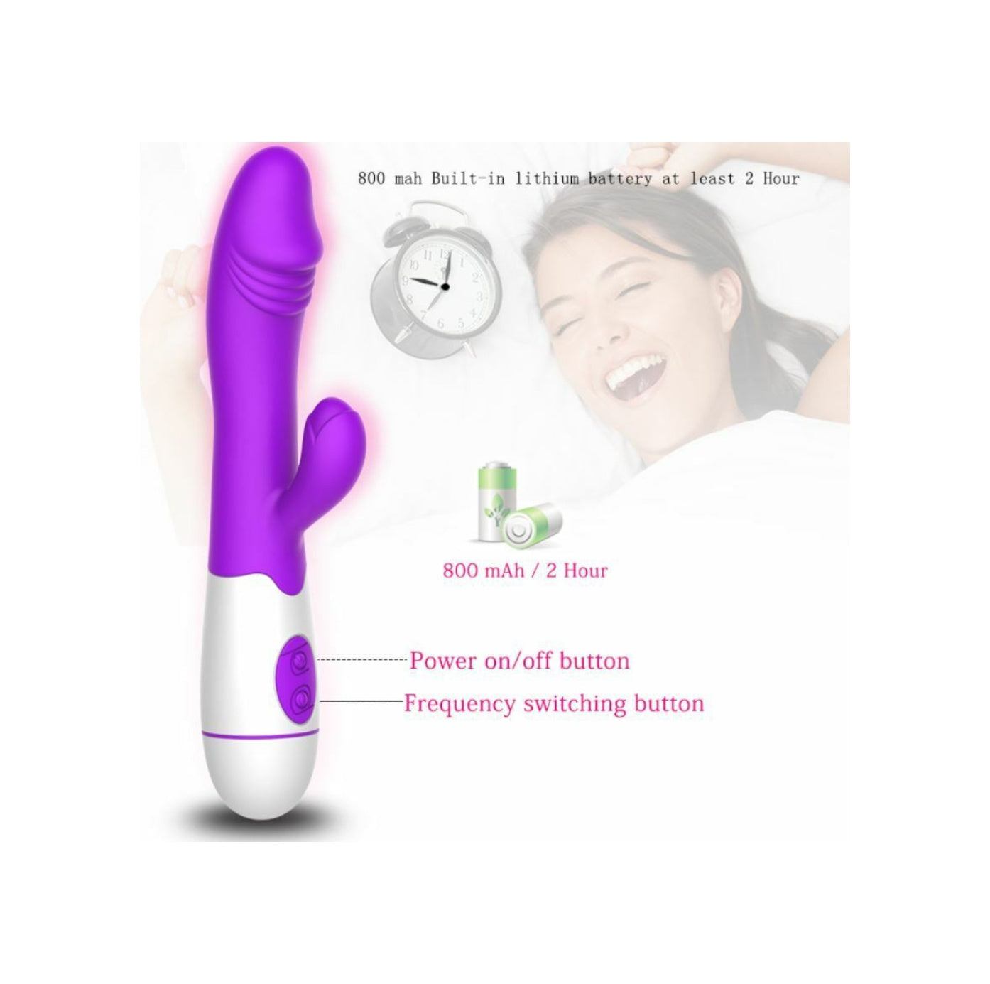 20 Titreşimli Anal Ve Vajinal Vibratör Çift Motorlu G-Spot