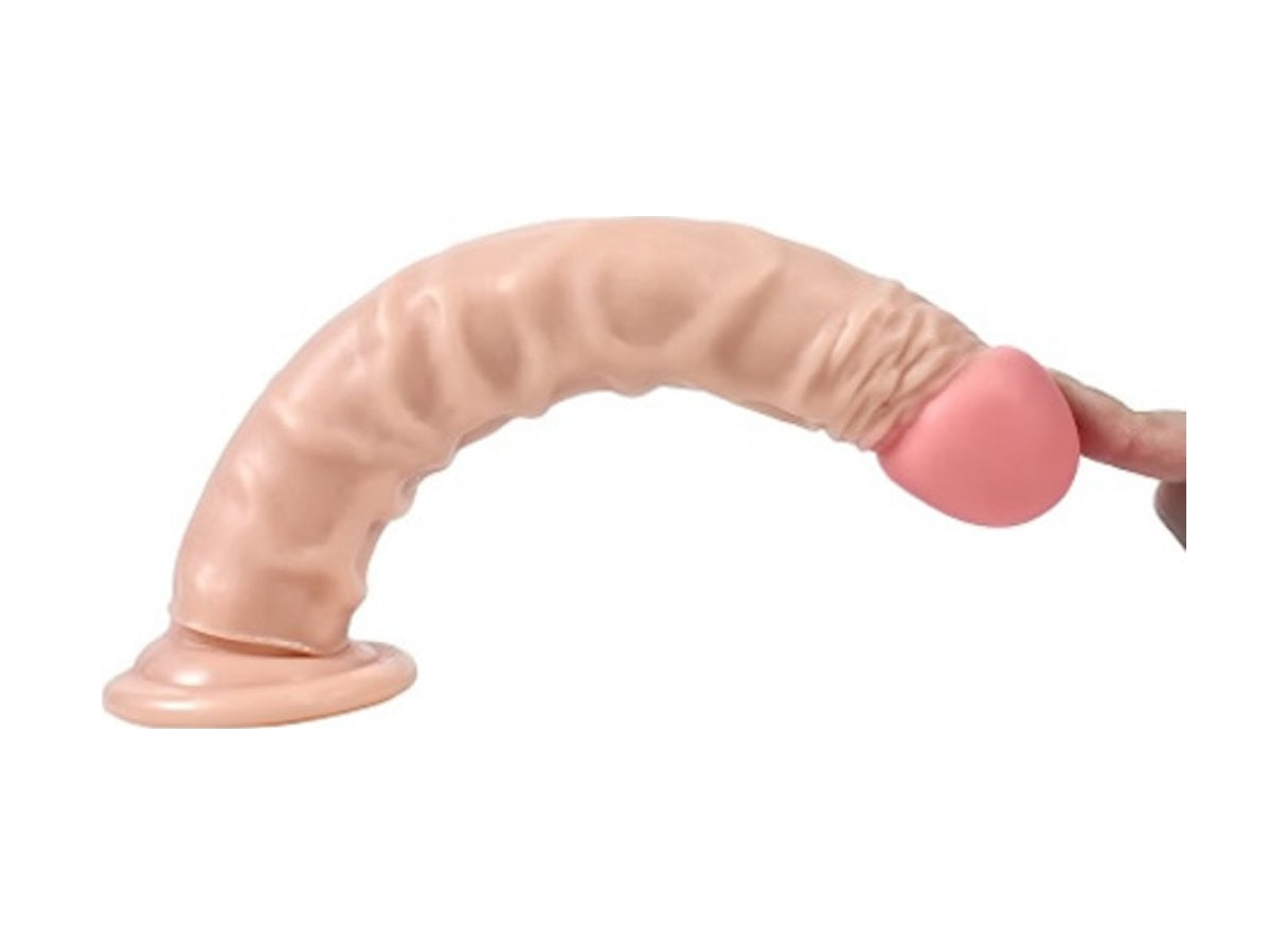 Suction 24 Cm Testissiz Dildo Et Dokusu Süper Dev Realistik Penis