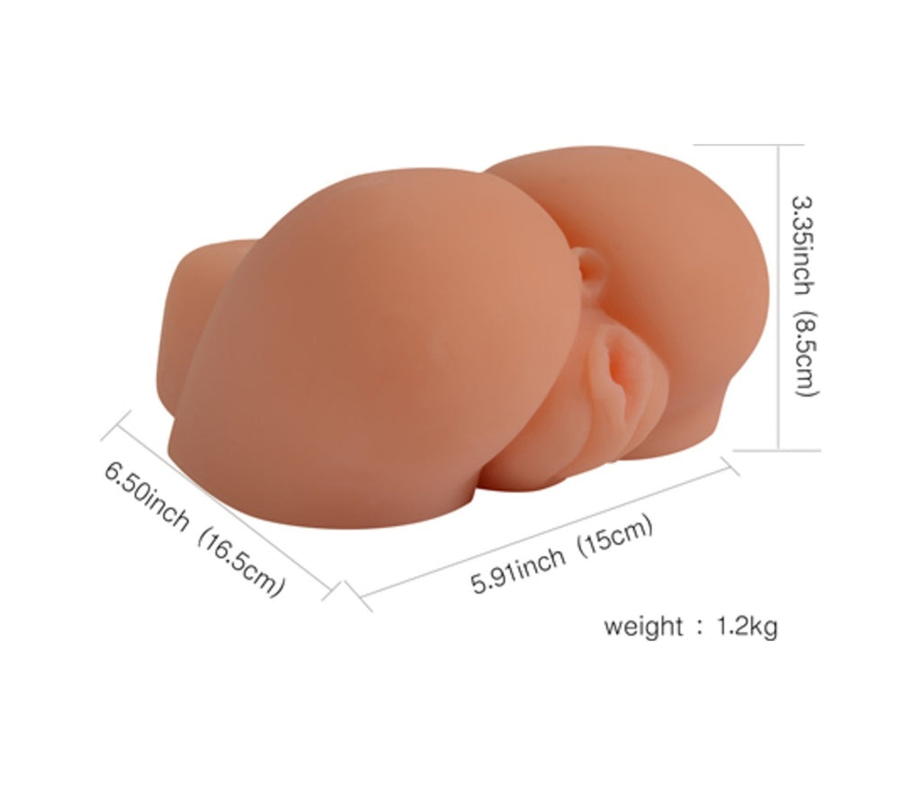 Pleasure Titreşimli Realistik Bayan Kalça Suni Vajina Anüs Mastürbatör