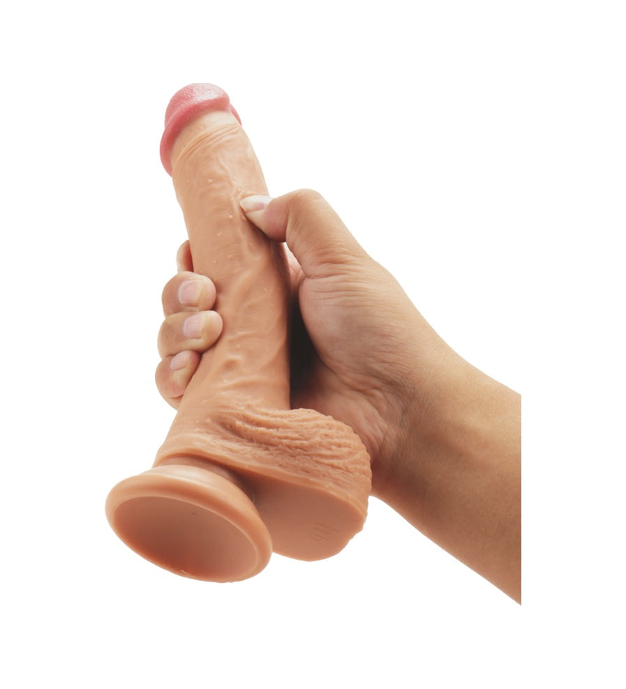 21 CM Realistik Vantuzlu Gerçekçi Ten Dokusunda Penis Dildo