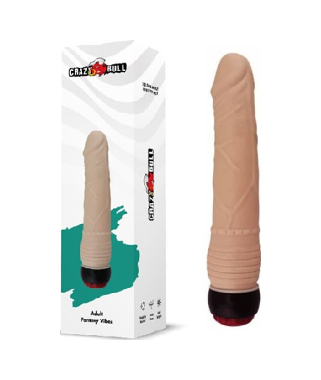 Crazy Bull Fantasy 17 Cm Titreşimli Realistik Anal Vibratör Dildo Penis