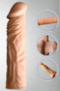 Özel Tasarım Penis Kılıfı 6 CM Uzatmalı Damarlı