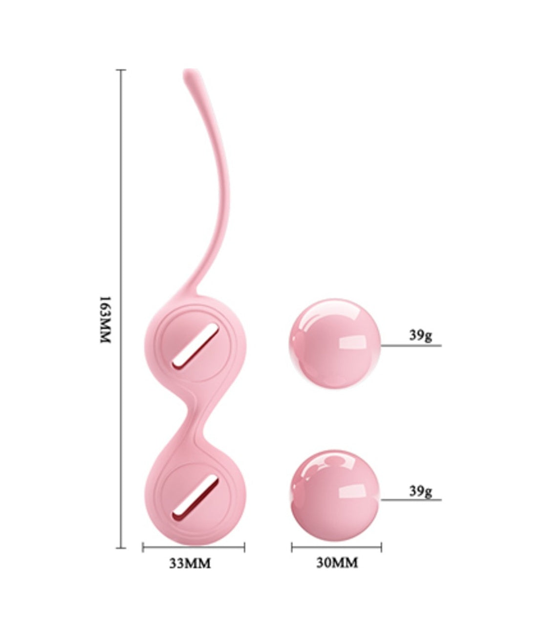 Pretty Love Kegel Vajinal Egzersiz Topları Anal Vajinal Zevk Topu Mastürbatör