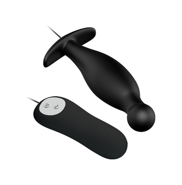Pretty Love 12 Titreşimli Kumandalı Anal Vibratör Zenci Anal Plug Stimülatör