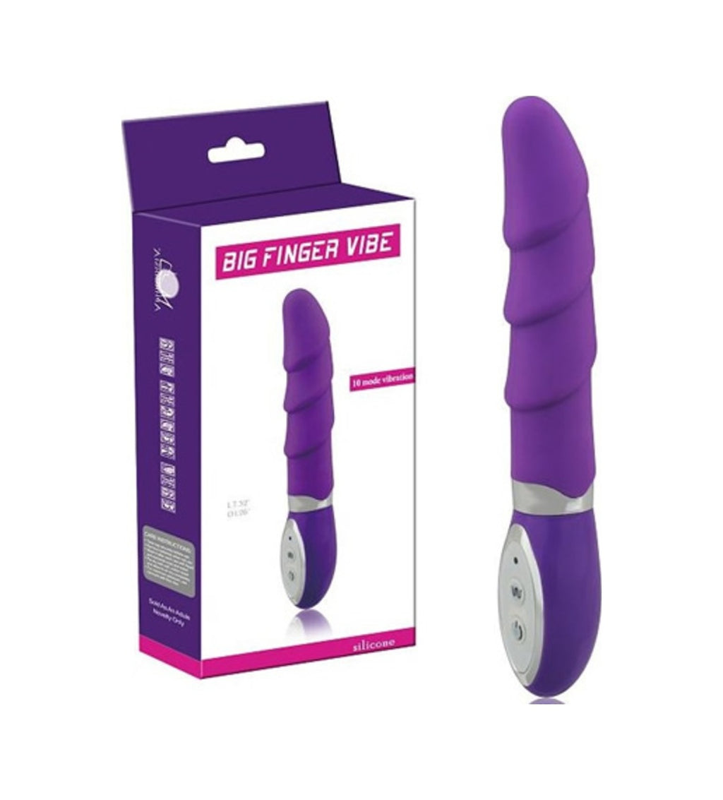 Big Finger Vibe 10 Farklı Titreşimli Lüks Teknolojik Vibratör