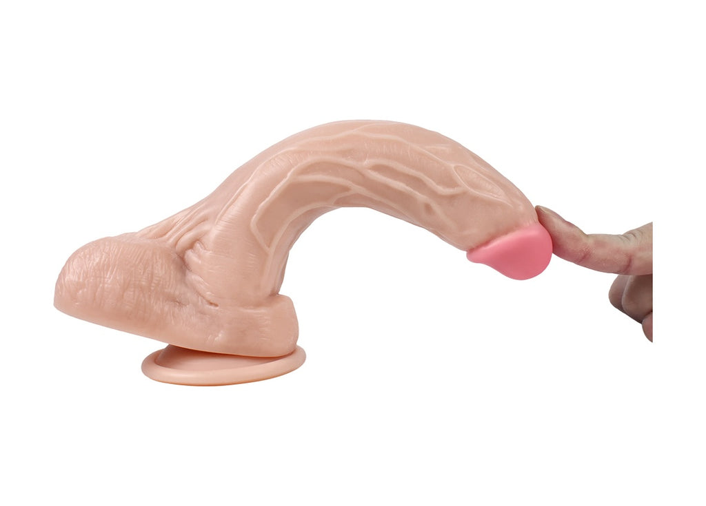 Dick 21 Cm Gerçekçi Realistik Penis Vantuzlu Anal Vajinal Dildo