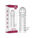 Baile Clitoris Crystal Sleeve Tırtıklı Uzatmalı Silikon Penis Kılıfı