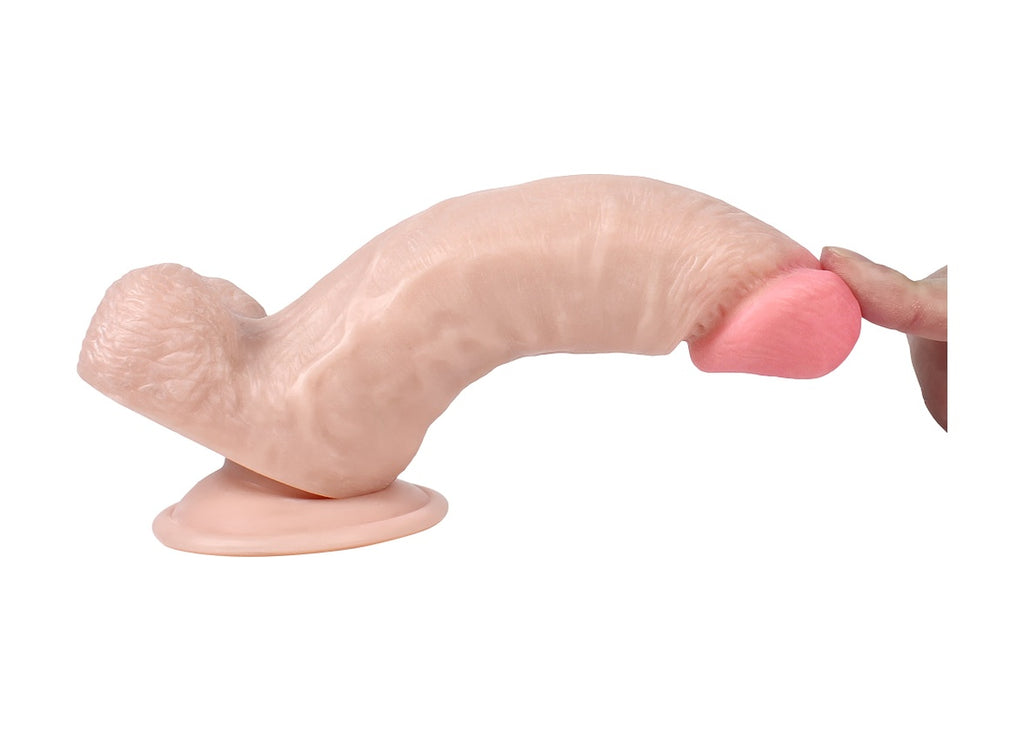 Realistik 17 CM Süper Et Dokusu Dildo Anal Vajinal Penis