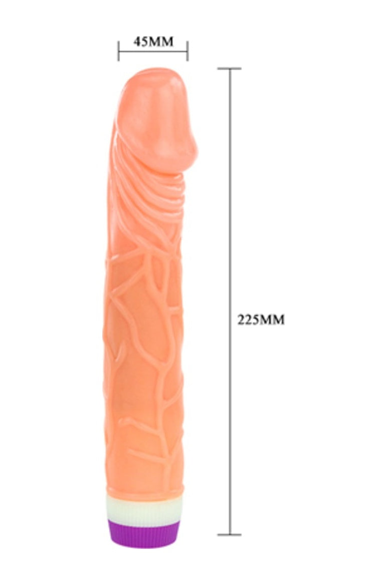 Waves 22 Cm Güçlü Titreşimli Realistik Vibratör Gerçekçi Dildo