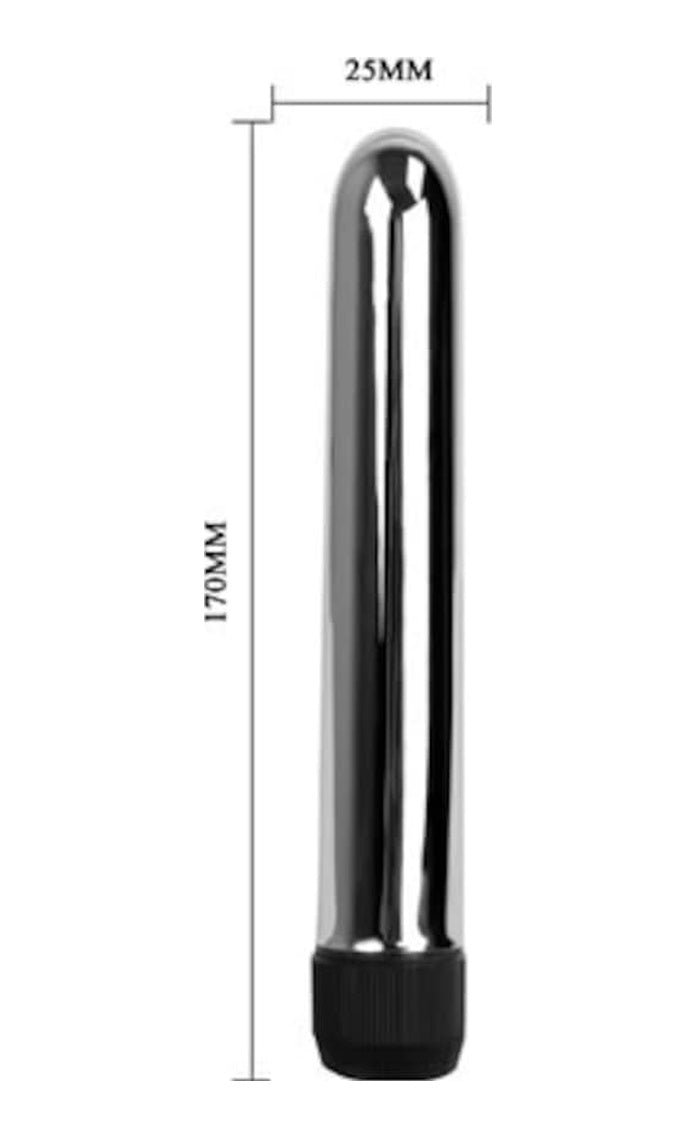 Baile Passion 17Cm Güçlü Titreşimli Metal Vibratör Anal Plug Dildo