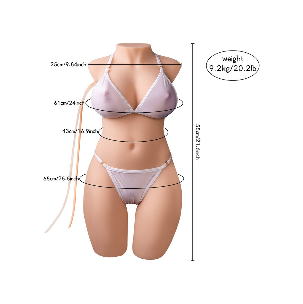 Full Realistik 55 CM İskelet Yapıda Vakumlu 5 Titreşimli Tüm Vücut
