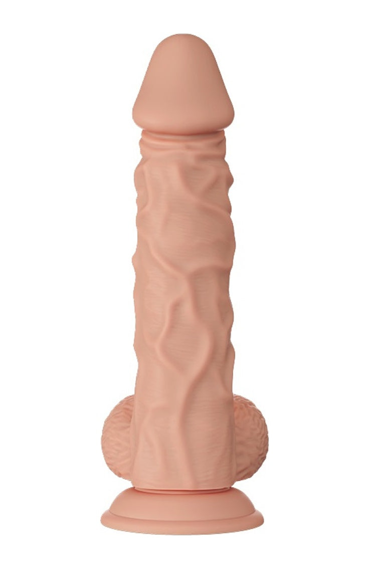 Ultra Yumuşak 24 CM Vantuzlu Realistik Dildo Gerçekçi Penis