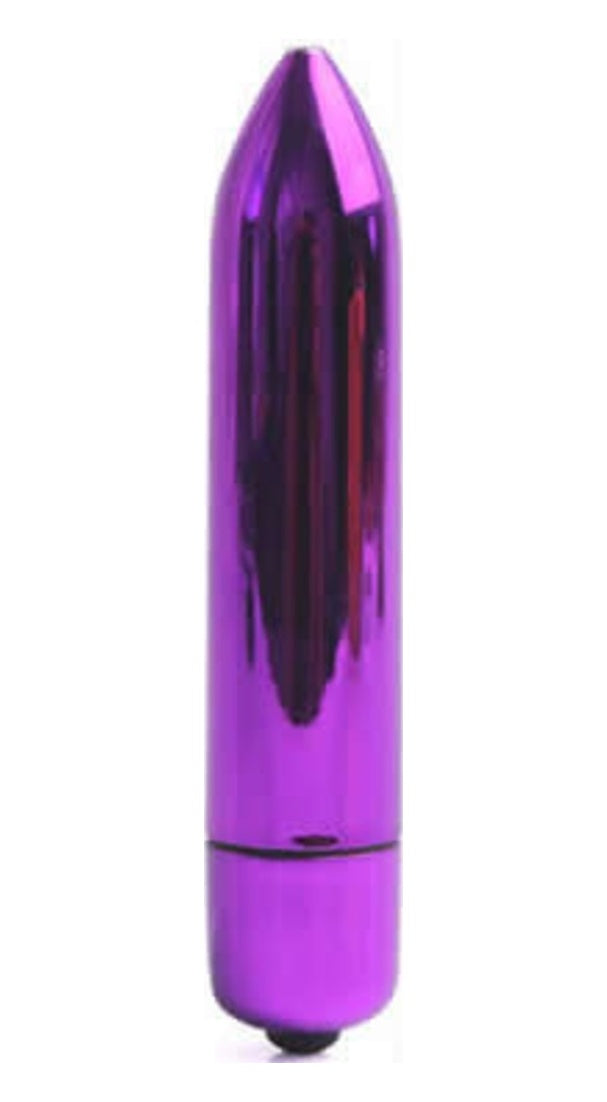 Bullet 9 Cm Mini Metal Titreşimli Süper Orgazm Vibratörü Mor