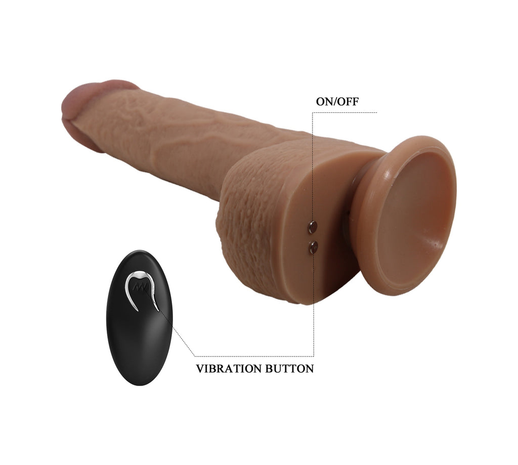 Süper Soft Silikon 23 CM Titreşimli İleri Geri Hareketli Vibratör