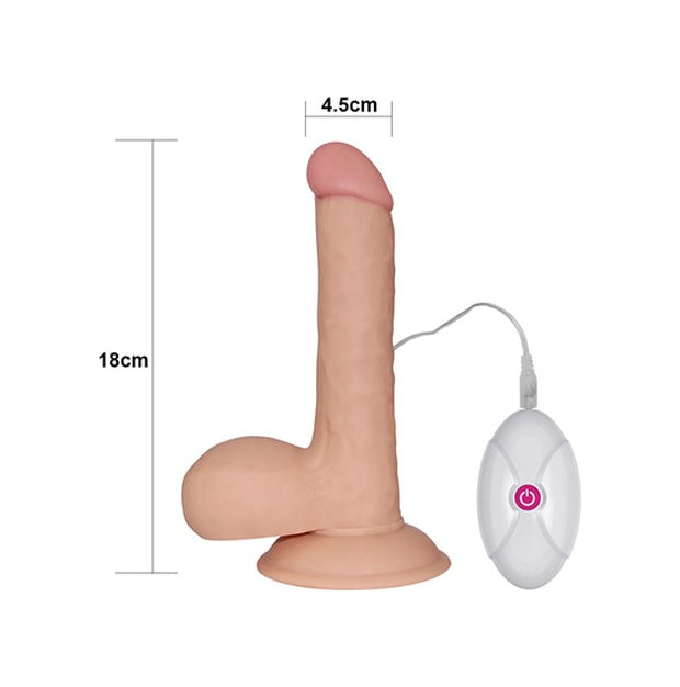 Lovetoy Soft Dude Titreşimli Realistik Vibratör Dildo 19 CM
