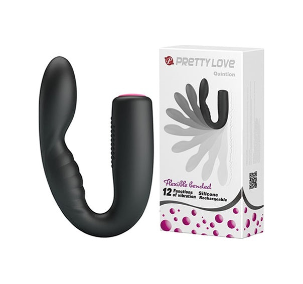 Pretty Love G Noktası Uyarıcılı Çift Motorlu Titreşimli Klitoris Mastürbatör