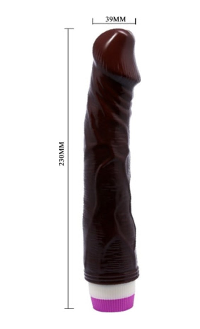 Johny 23 Cm Titreşimli Realistik Zenci Vibratör Penis