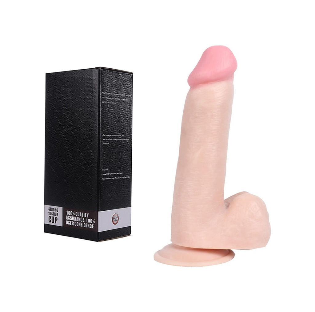 Strong 20 Cm Süper Gerçekçi Vantuzlu Kalın Realistik Penis Dildo
