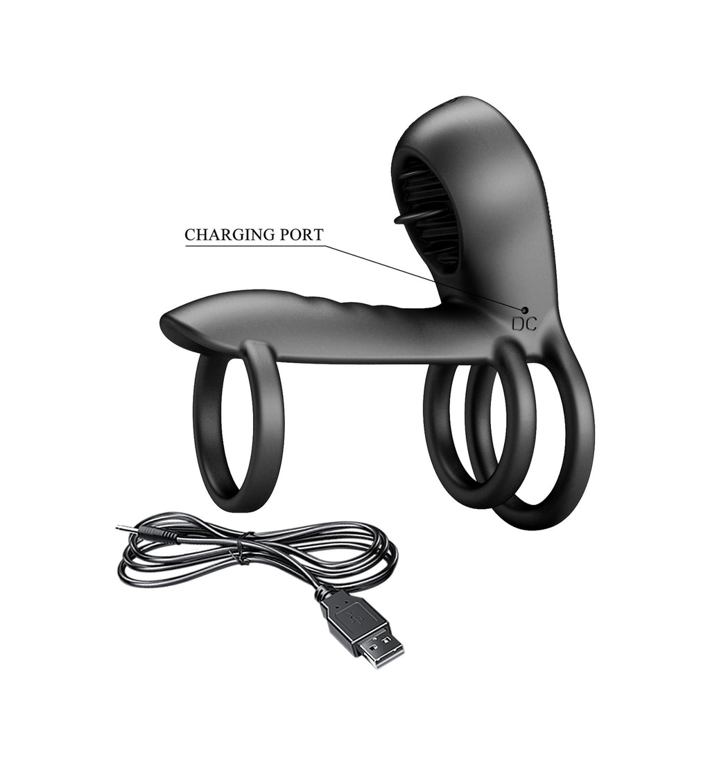 Usb Şarjlı 12 Titreşimli Ve G Noktası Uyarıcılı Penis Halkası