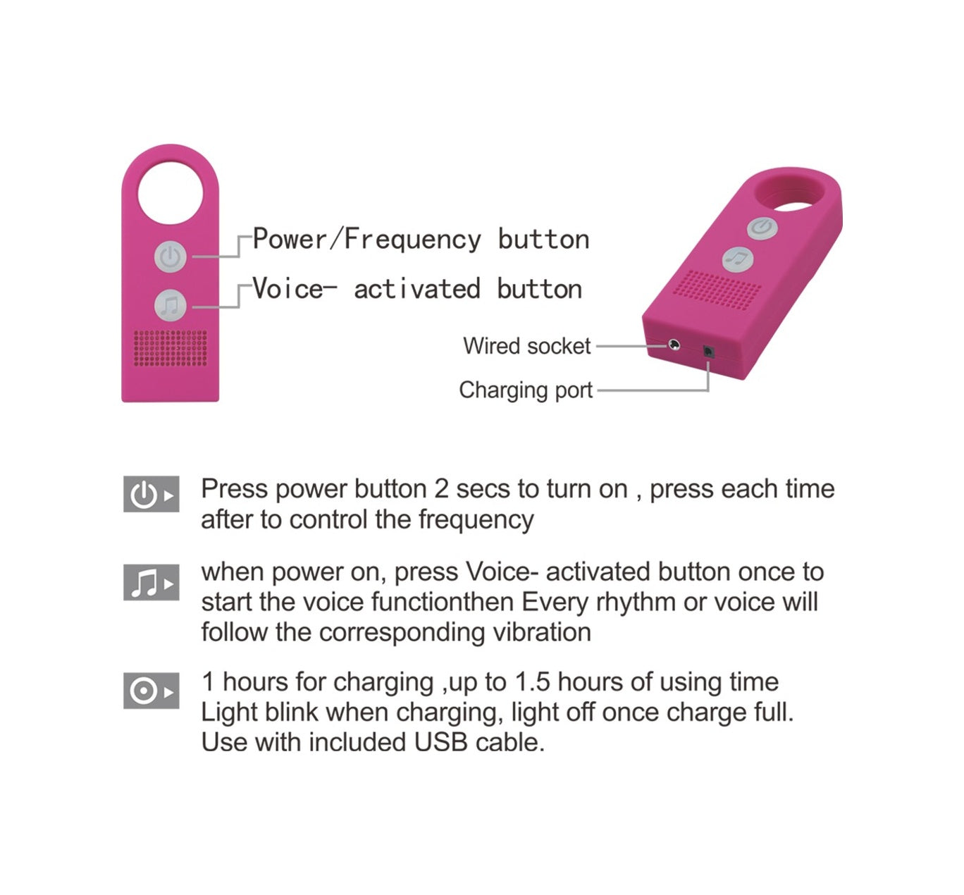 Lovetoy Gabe 15Cm Sese Duyarlı Usb Şarjlı 7 Titreşimli Realistik Vibratör