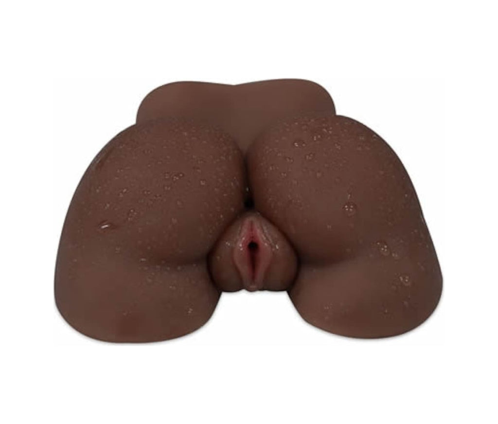 Black Ass 2 Işlevli Titreşimli Suni Vajina Anüs Zenci Kadın Kalça