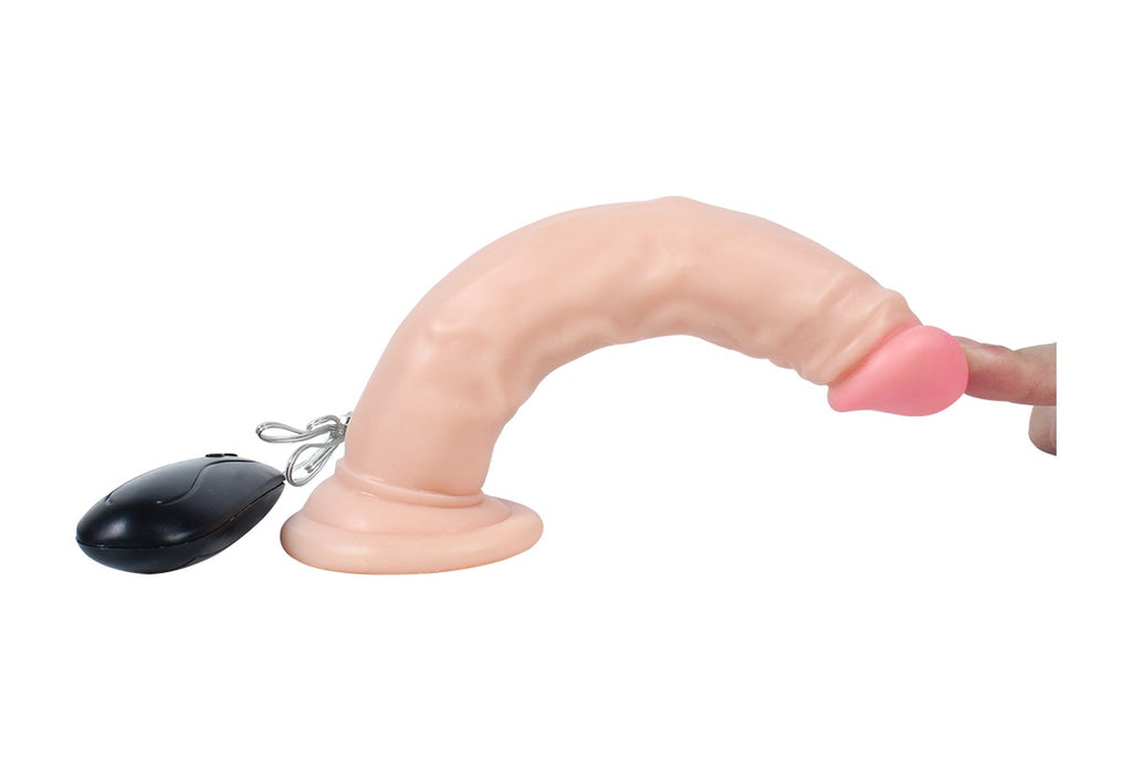 Softee 21 CM 10 Titreşimli Realistik Vibratör Penis Anal Dildo