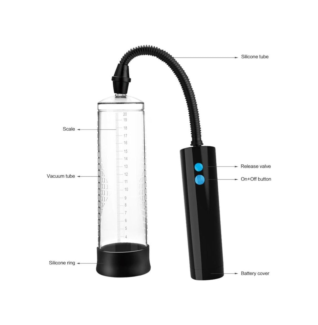 Passion Pump Power Up 22 Cm Usb Şarjlı Emiş Gücü Yüksek Penis Vakum Pompası