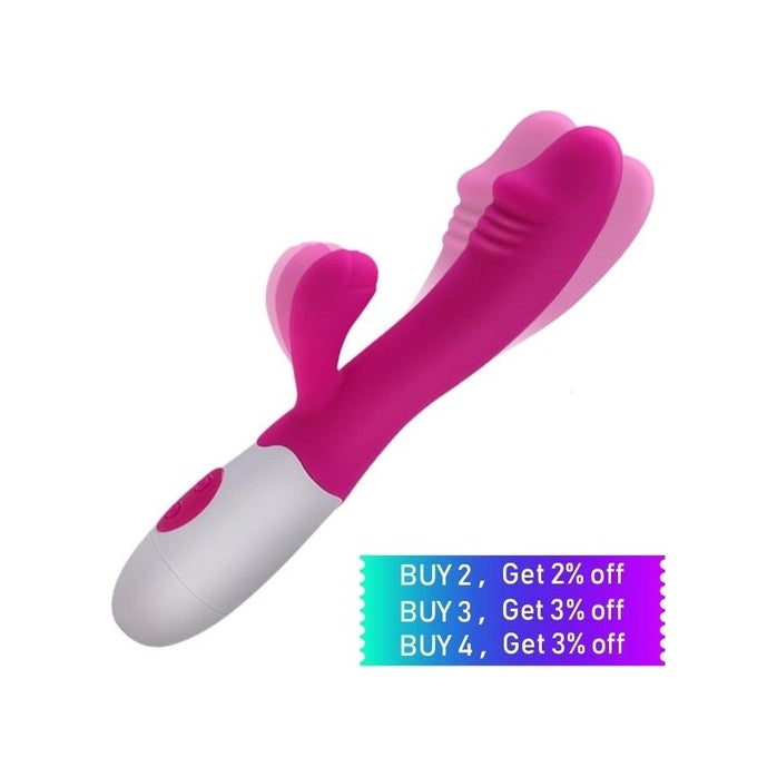 20 Titreşimli Anal Ve Vajinal Vibratör Çift Motorlu G-Spot Pembe