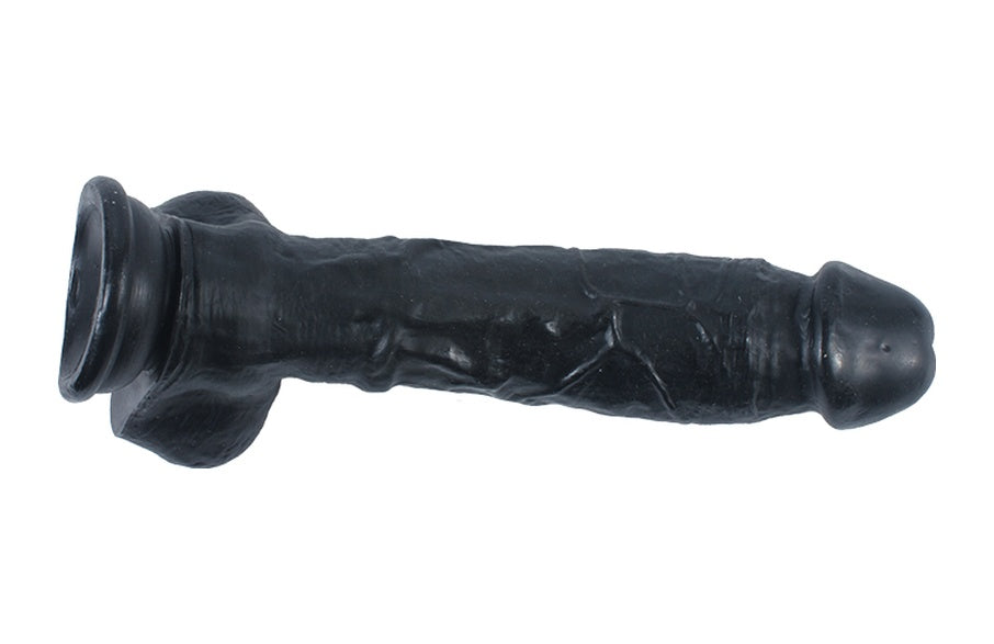 Tam Realistik 17 CM Vantuzlu Gerçekçi Ten Dokusunda Yapay Siyah Zenci Dildo Penis
