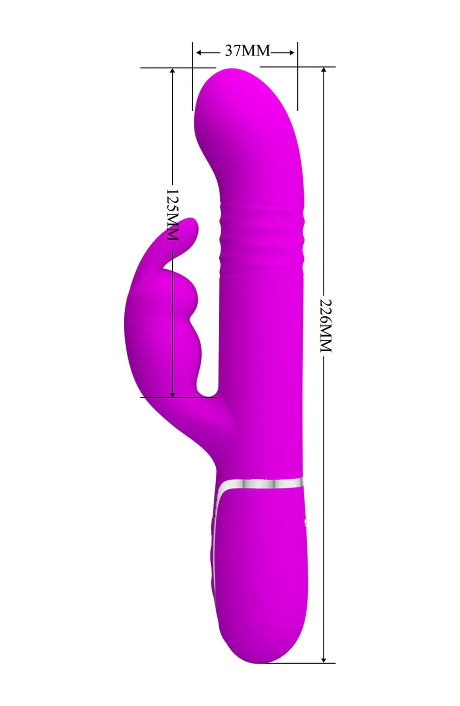 Multifonsiyonlu Rabbit 7 Titreşimli Oynarbaşlı Pembe Vibratör