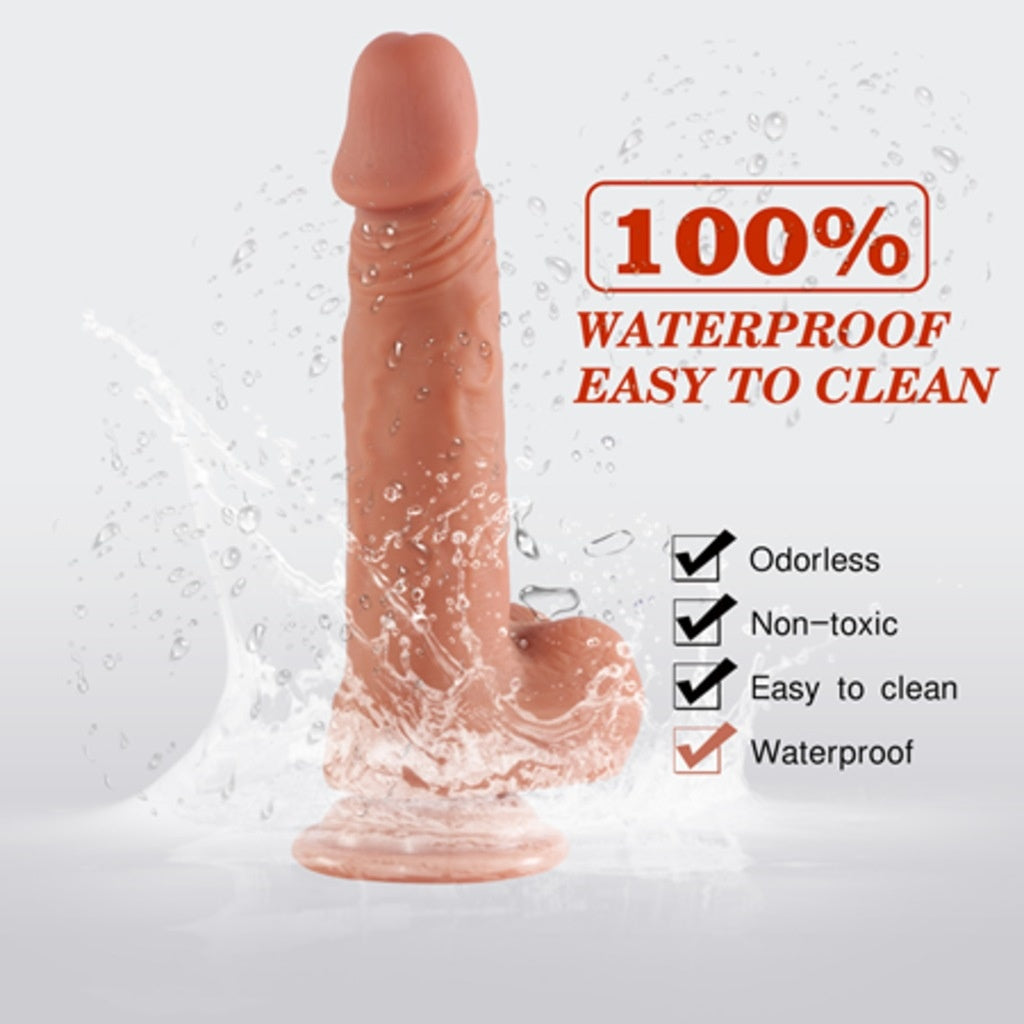 Sean 20 Cm Çift Katmanlı Vantuzlu Gerçekçi Full Realistik Penis