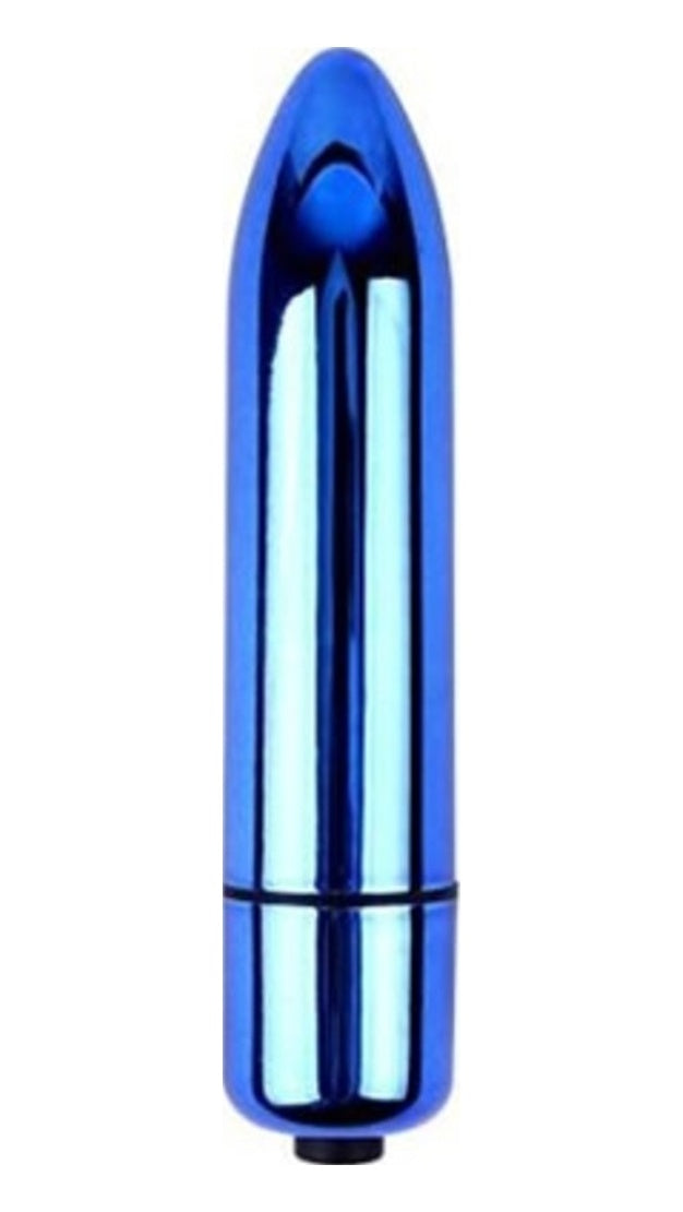 Bullet 9 Cm Mini Metal Titreşimli Süper Orgazm Vibratörü Mavi