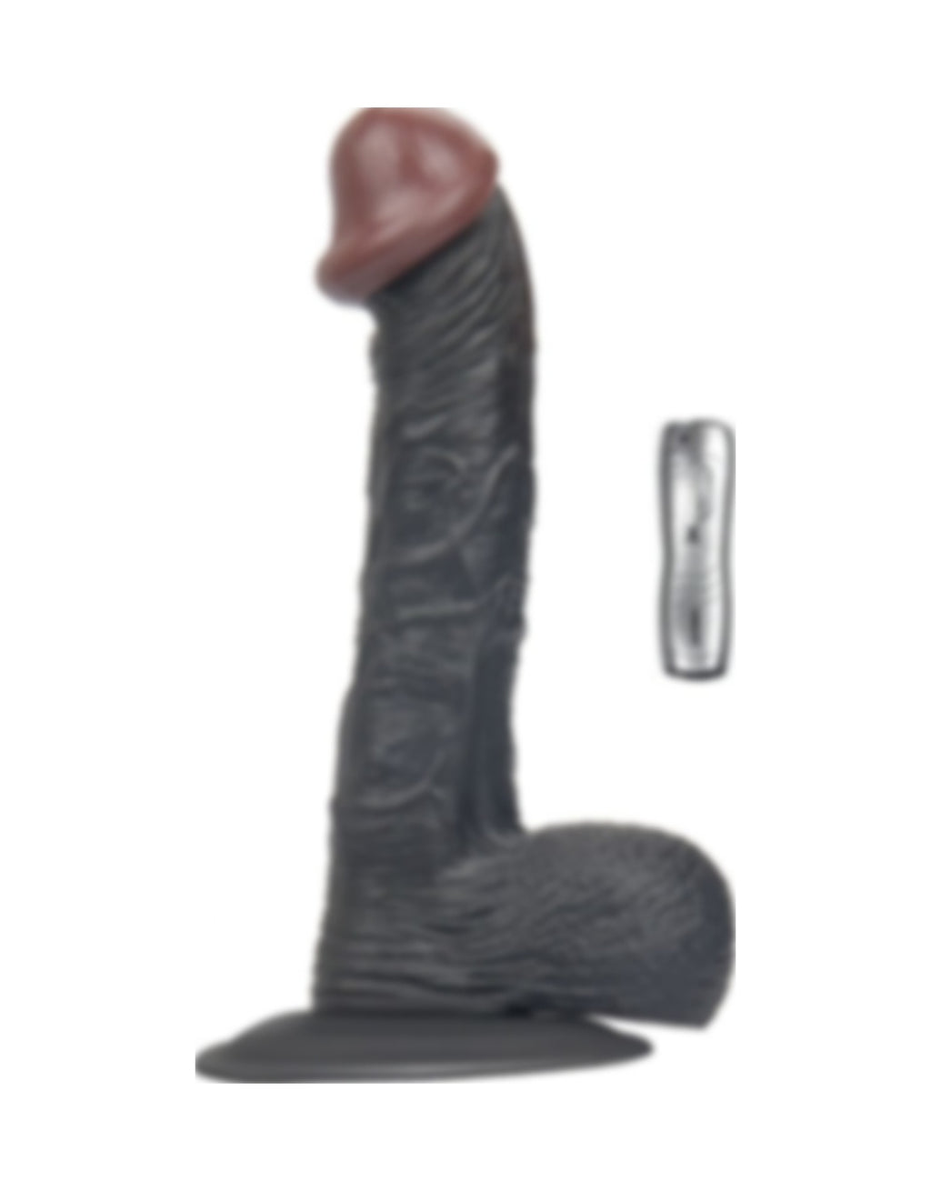 Tam Realistik 19.5 CM Titreşimli Siyah Zenci Yapay Penis Vibratör
