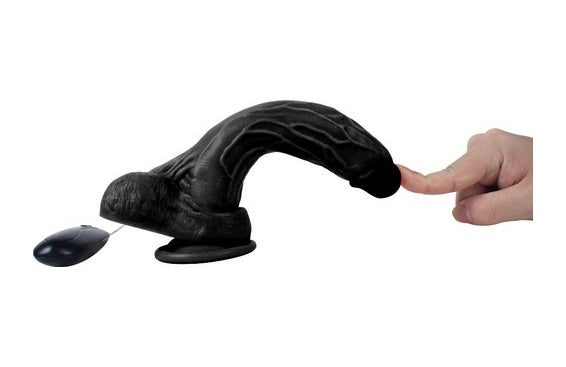 Xise 10 Titreşimli Realistik Zenci Vibratör Vantuzlu Dildo 20 Cm