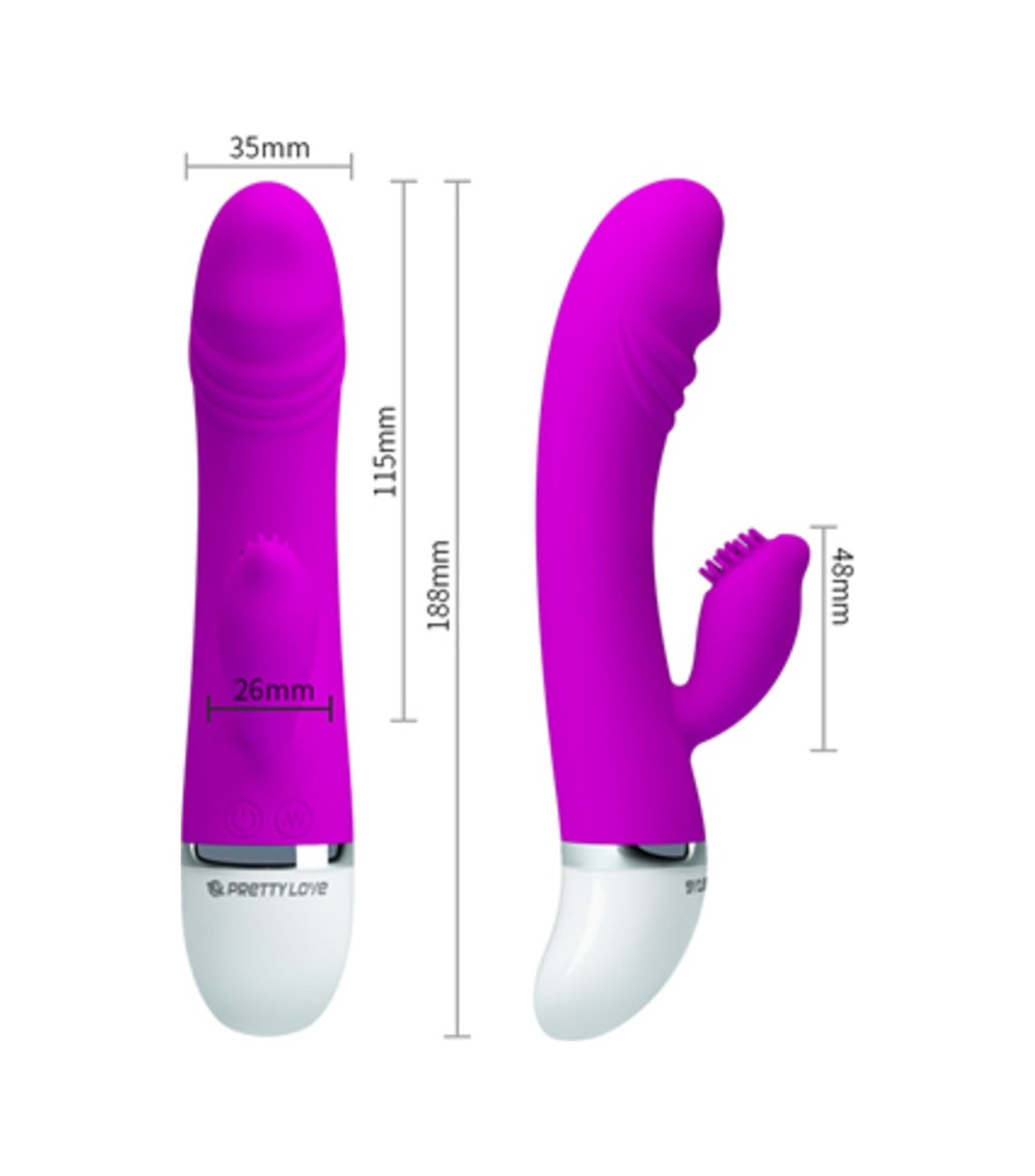 Pretty Love David 19 Cm 30 Fonksiyonlu Titreşimli Teknolojik Vibratör Penis