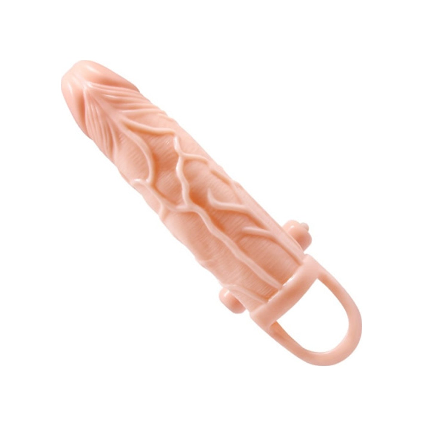 Pretty Love 5 Cm Dolgulu 10 Hız Titreşimli Süper Realistik Penis Kılıfı